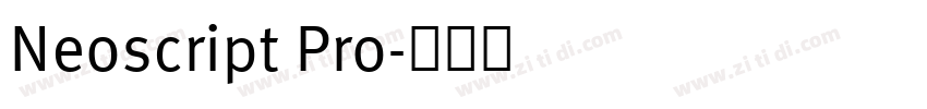 Neoscript Pro字体转换